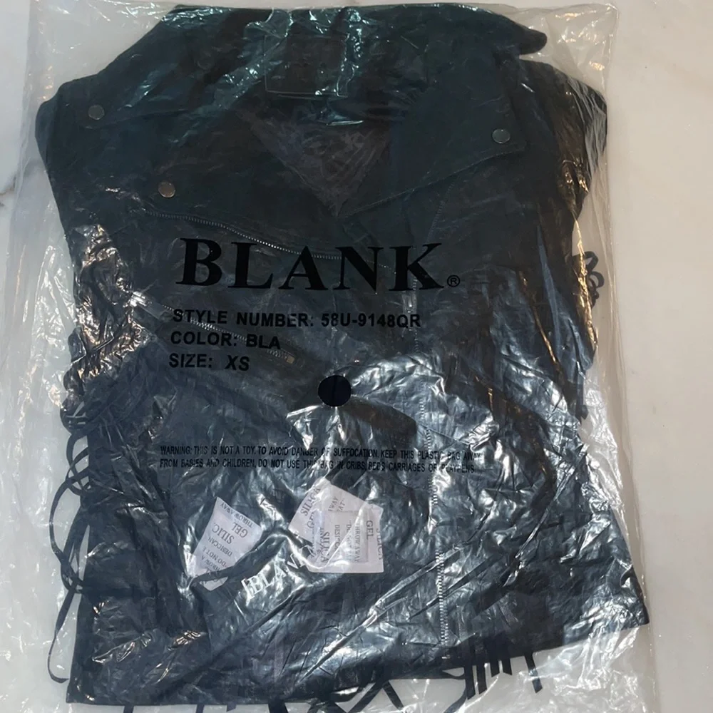 🔥 BlankNYC Fringe Moto Jacket in Let it Ride NWT - Picture 9 of 9
